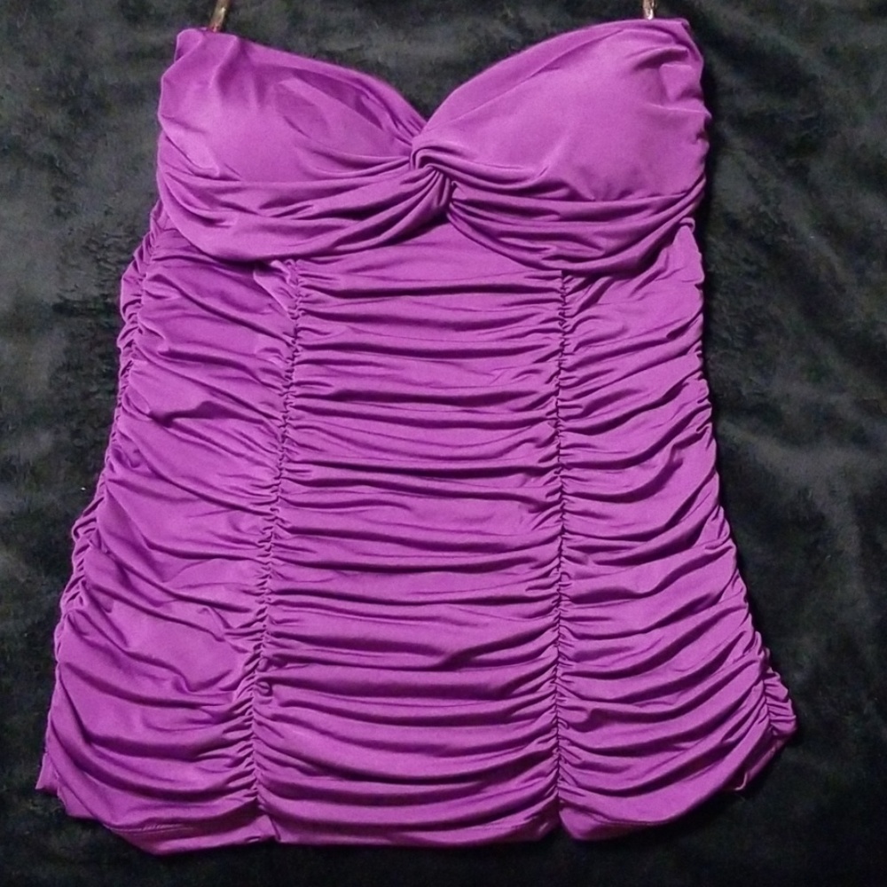 Baby Phat NWOT Bunching Strapless Luxury Top